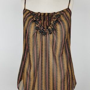 BCBGeneration Strappy Chiffon Camisole Top